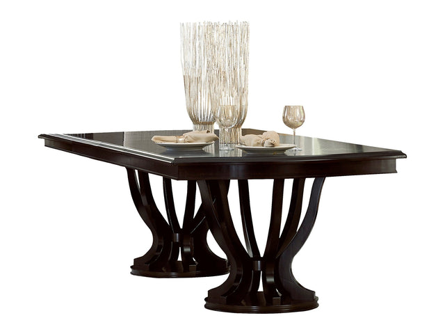 Savion Espresso Dining Table - Ornate Home