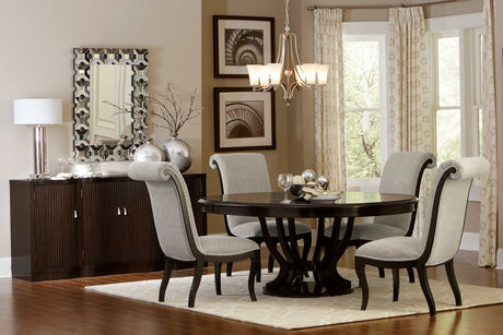 Savion Espresso & Gray Dining Side Chair - Ornate Home