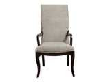 Savion Espresso/Natural Dining Arm Chair - Ornate Home
