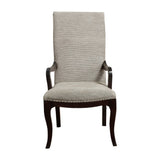 Savion Espresso/Natural Dining Arm Chair - Ornate Home