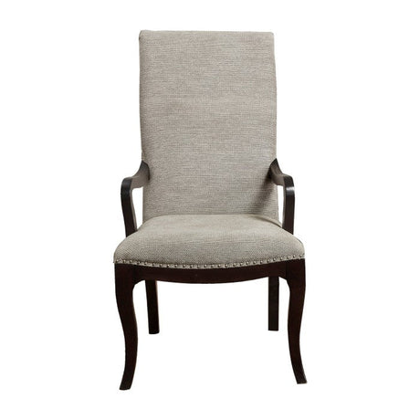 Savion Espresso/Natural Dining Arm Chair - Ornate Home
