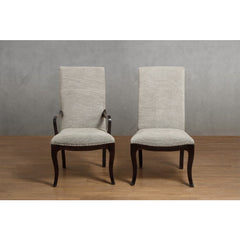 Savion Espresso/Natural Dining Arm Chair - Ornate Home