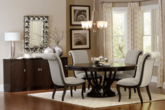 Savion Espresso Round / Oval Dining Table - Ornate Home