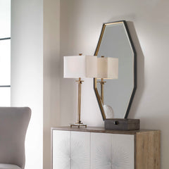 Savion Gold Octagon Mirror - Ornate Home