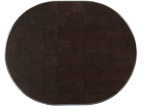 Savion Neutral/Espresso 5-piece Oval Table Dinig Table Set - Ornate Home