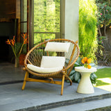 Savitri Off White Outdoor Side Table - Ornate Home