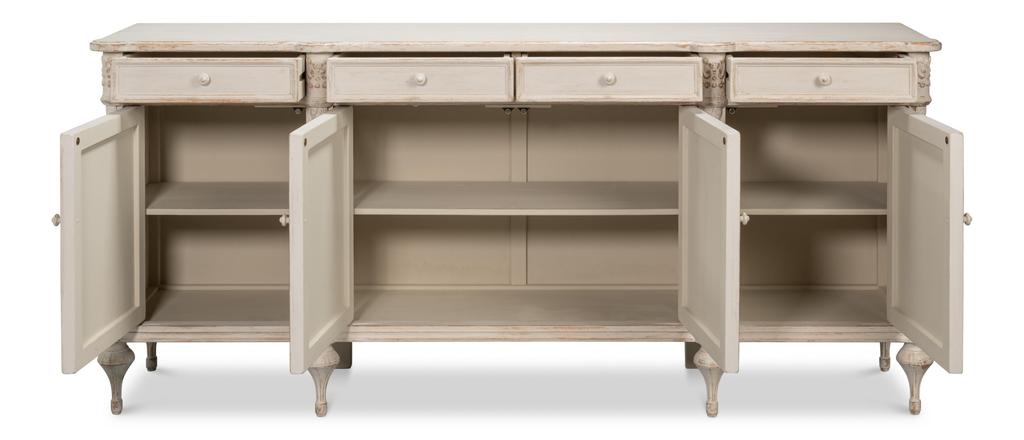 Savoir Du Bois White Sideboard - Ornate Home