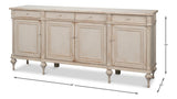 Savoir Du Bois White Sideboard - Ornate Home