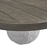 Savona Textured Quarry/Weathered Teak Outdoor Dining Table - Ornate Home