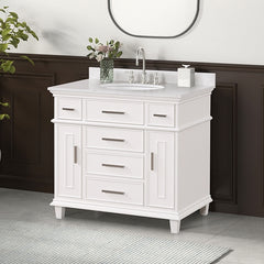 Savona White Vanity Set - Ornate Home