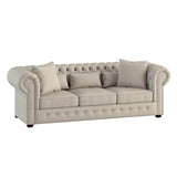 Savonburg Beige Sofa w/ 5 pillows - Ornate Home