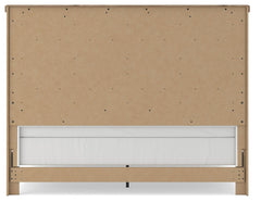 Savonport White/Brown King Panel Bed - Ornate Home