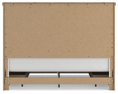 Savonport White/Brown King Panel Storage Bed w/ 2 Under Bed Storage - Ornate Home