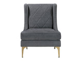 Savoy Dark Gray Accent Chair - Ornate Home