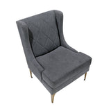 Savoy Dark Gray Accent Chair - Ornate Home