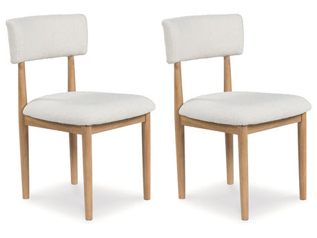 Sawdyn White Dining Chair ( Set of 2) - Ornate Home