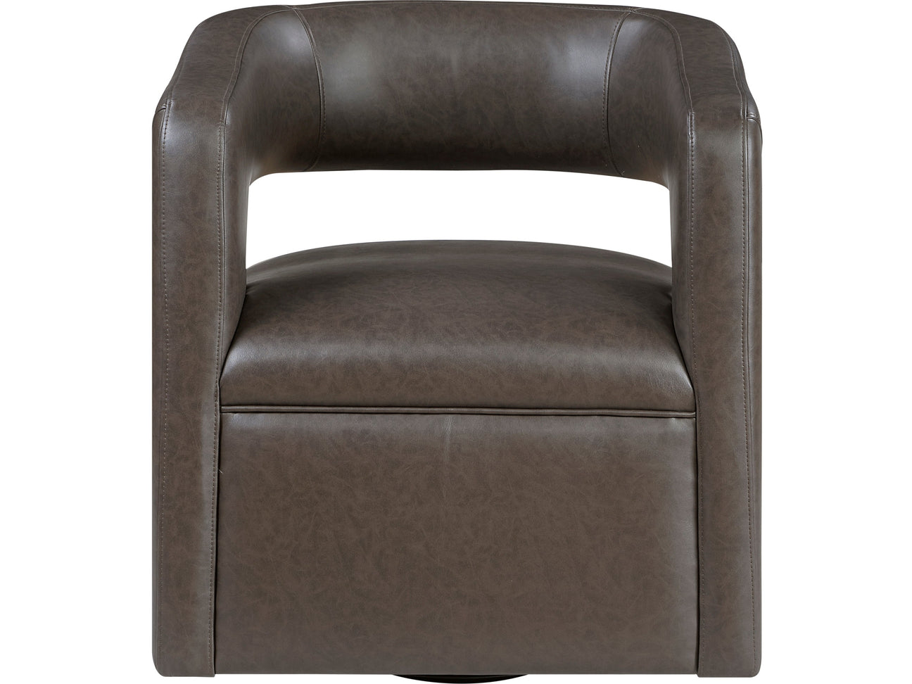 Sawyer Dark Coffee Swivel Chair - Ornate Home