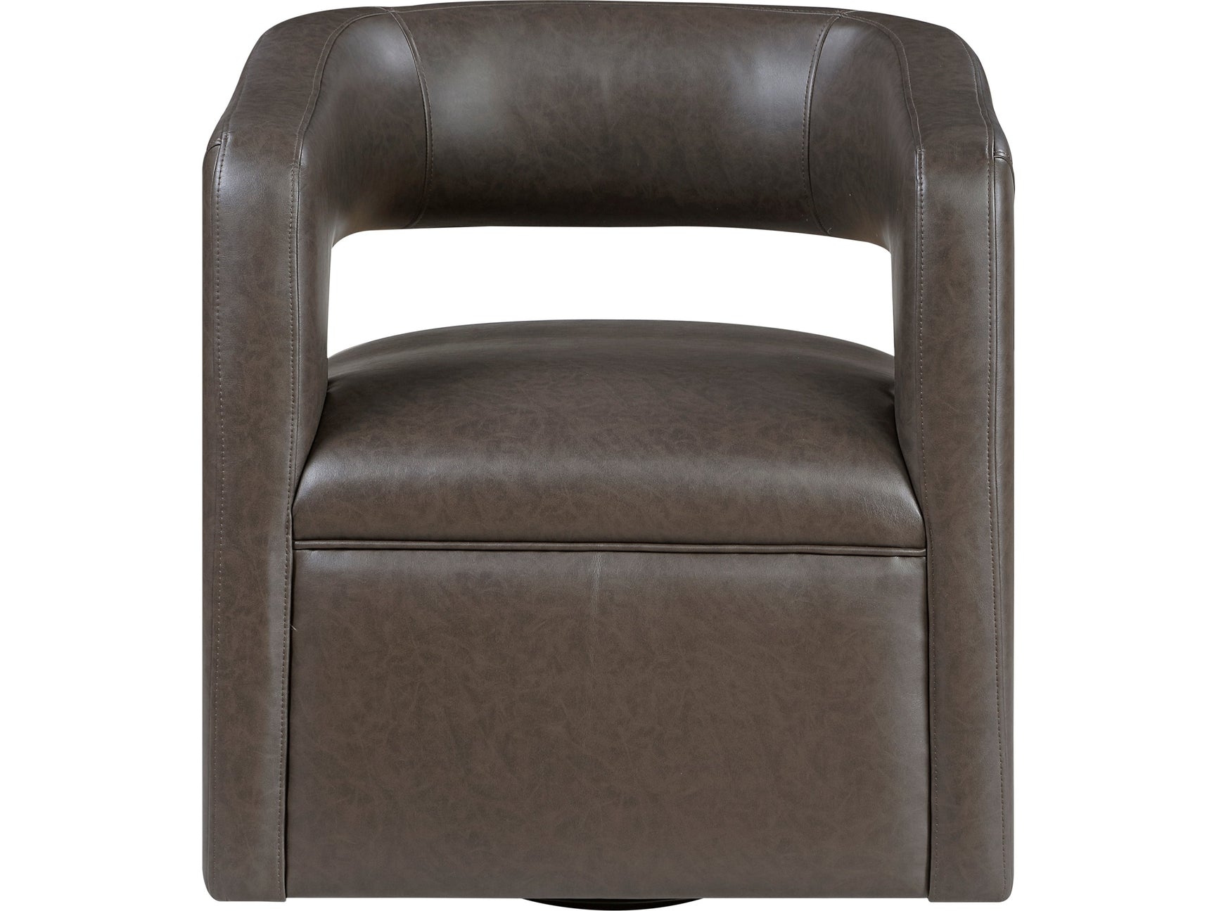 Sawyer Dark Coffee Swivel Chair - Ornate Home