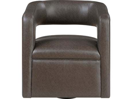 Sawyer Dark Coffee Swivel Chair - Ornate Home