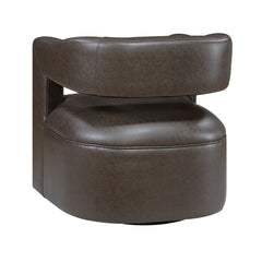Sawyer Dark Coffee Swivel Chair - Ornate Home
