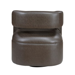 Sawyer Dark Coffee Swivel Chair - Ornate Home