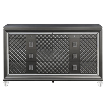 Sawyer Metallic Gray Dresser - Ornate Home