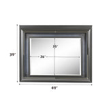 Sawyer Metallic Gray Mirror (LED) - Ornate Home