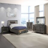 Sawyer Metallic Gray Mirror (LED) - Ornate Home