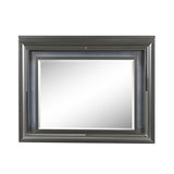 Sawyer Metallic Gray Mirror (LED) - Ornate Home