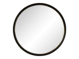 Sax Black Round Mirror - Ornate Home