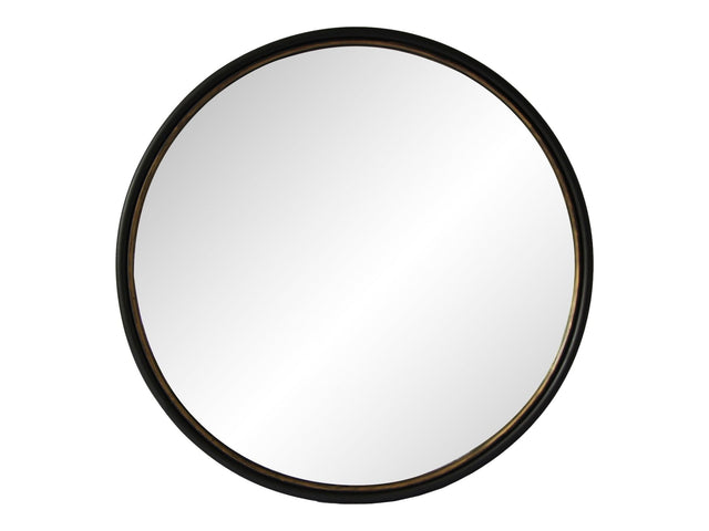 Sax Black Round Mirror - Ornate Home