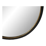 Sax Black Round Mirror - Ornate Home