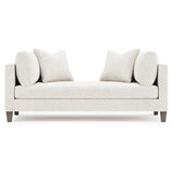 Saxon White/Cream Fabric Chaise - Ornate Home