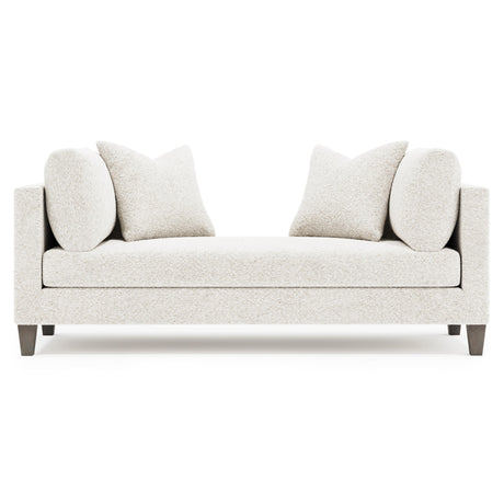 Saxon White/Cream Fabric Chaise - Ornate Home