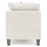 Saxon White/Cream Fabric Chaise - Ornate Home