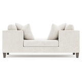 Saxon White/Cream Fabric Chaise - Ornate Home