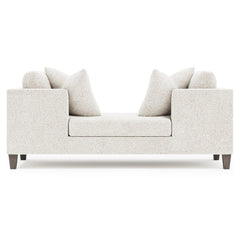 Saxon White/Cream Fabric Chaise - Ornate Home