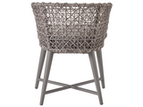 Saybrook Fog Aluminum/Soft Gray Wicker Dining Chair - Ornate Home