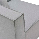 Saybrook Gray 5-Piece Outdoor Patio Upholstered Sectional Sofa - 103.5x103.5" - Ornate Home