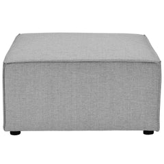 Saybrook Gray 7-Piece Outdoor Patio Upholstered Sectional Sofa - Ornate Home