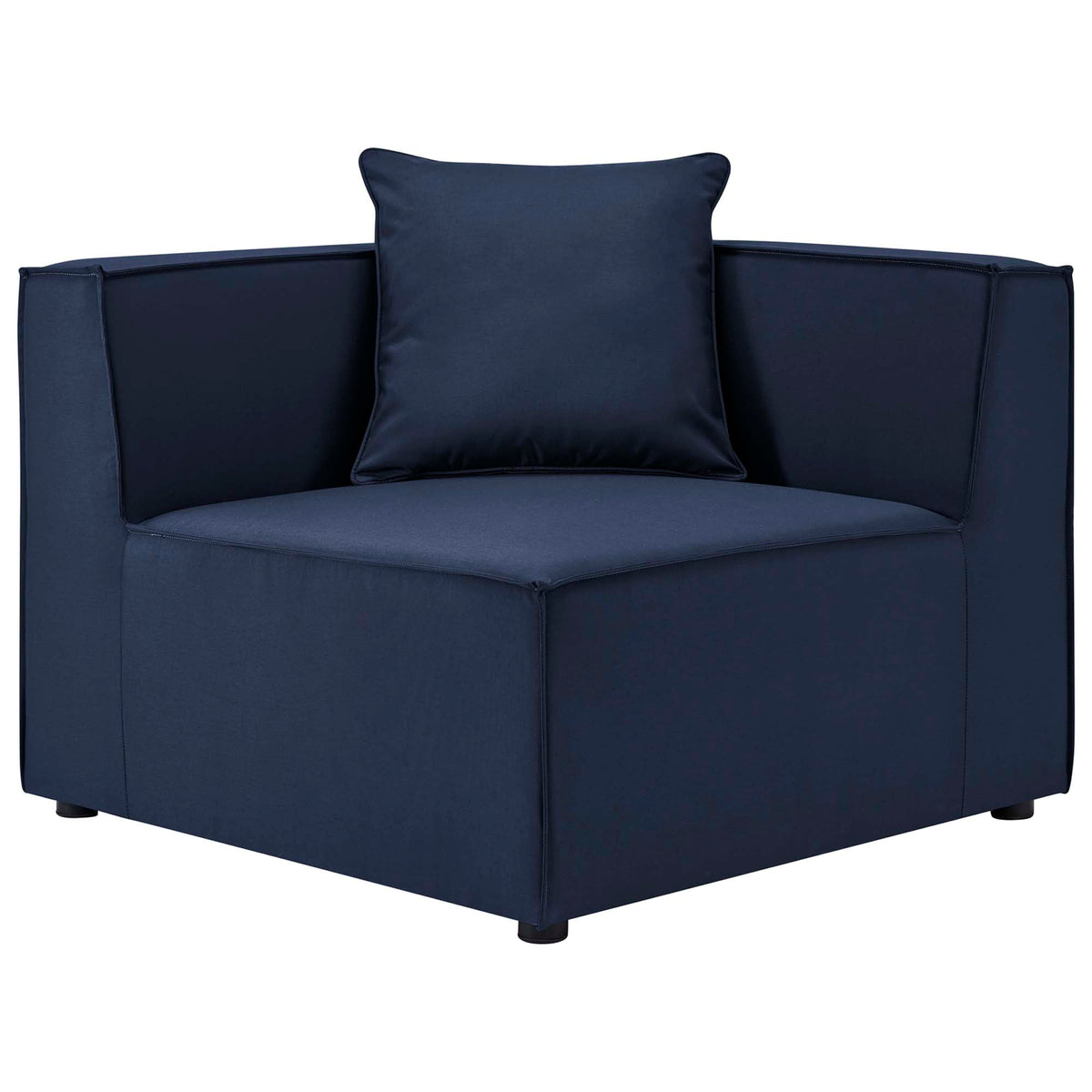 Saybrook Navy 10-Piece Outdoor Patio Upholstered Sectional Sofa - Ornate Home