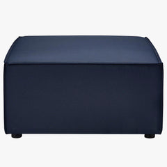 Saybrook Navy 4-Piece Outdoor Patio Upholstered Sectional Sofa - 64x103.5" - Ornate Home