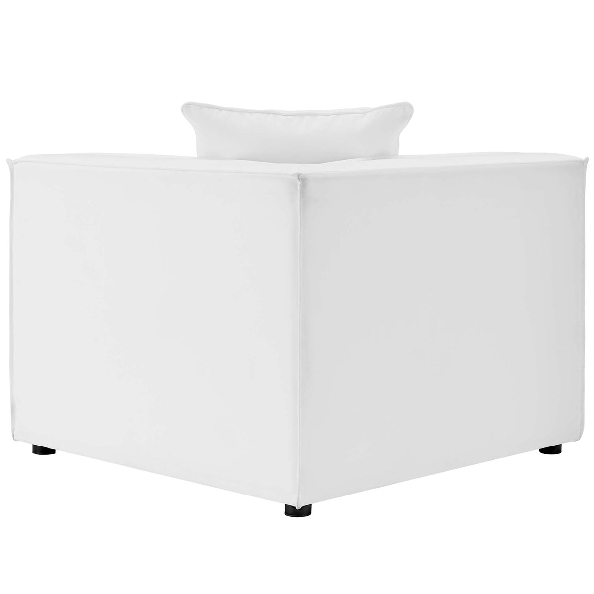 Saybrook White 8-Piece Outdoor Patio Upholstered Sectional Sofa - Ornate Home