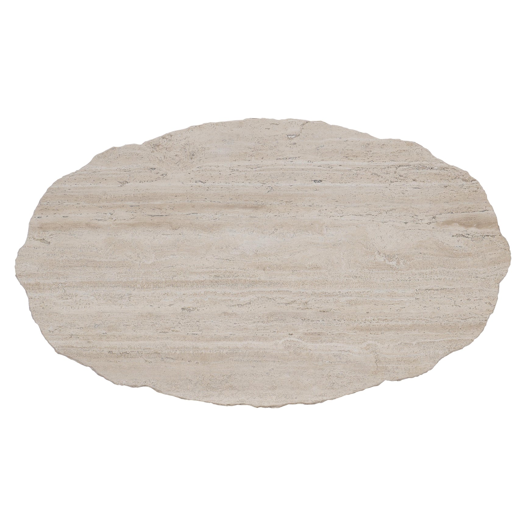 Sayers White Travertine/Oil-Rubbed Bronze Cocktail Table - Ornate Home