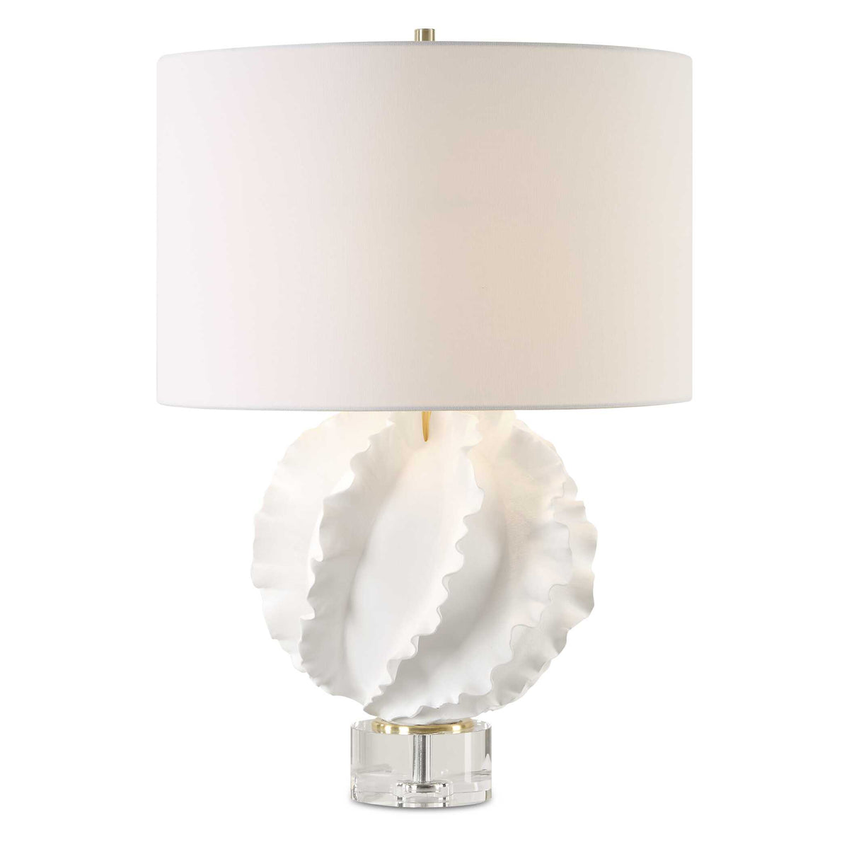 Saylor White Table Lamp - Ornate Home