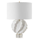 Saylor White Table Lamp - Ornate Home
