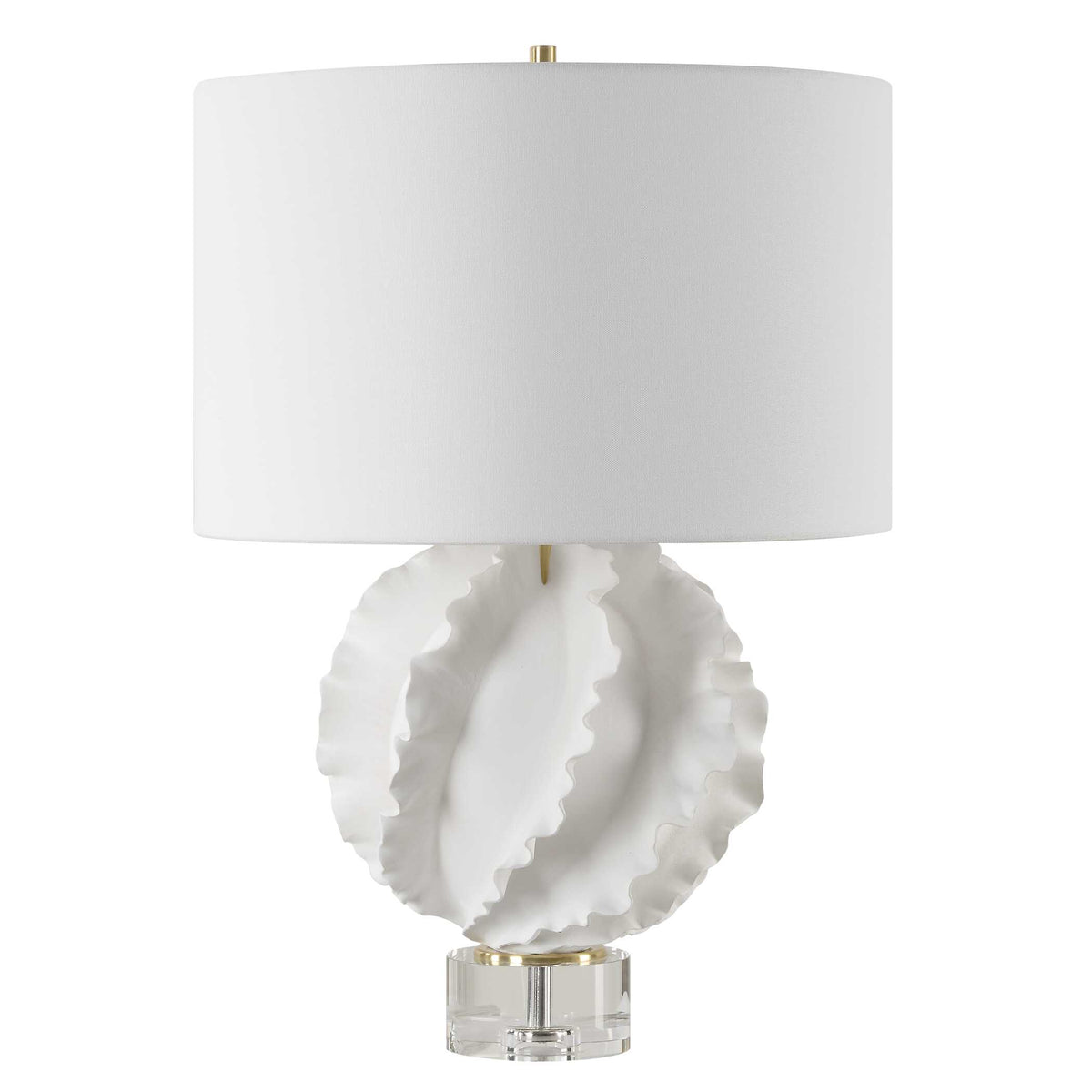 Saylor White Table Lamp - Ornate Home