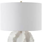 Saylor White Table Lamp - Ornate Home