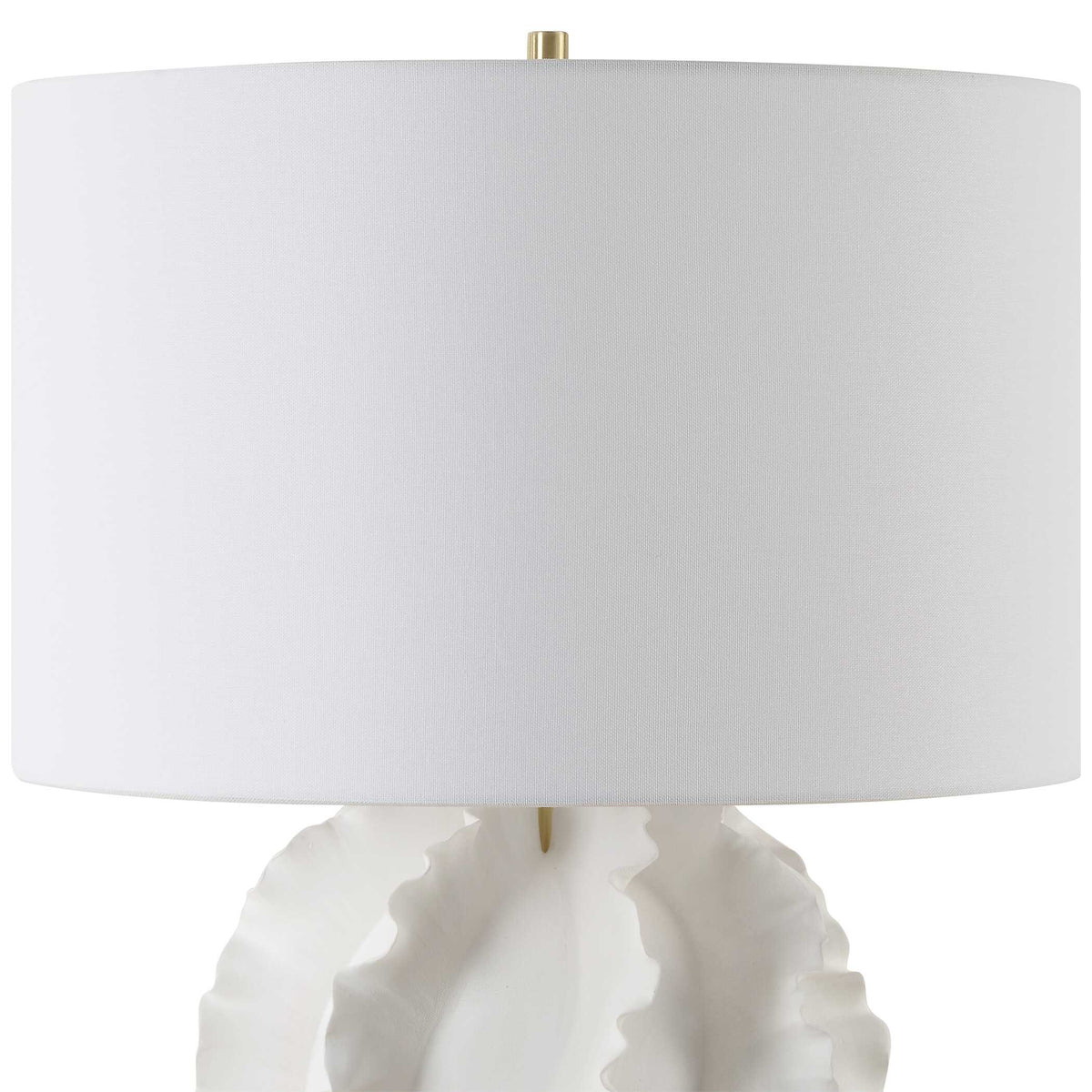 Saylor White Table Lamp - Ornate Home