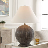 Sayre Dark Brown Table Lamp - Ornate Home